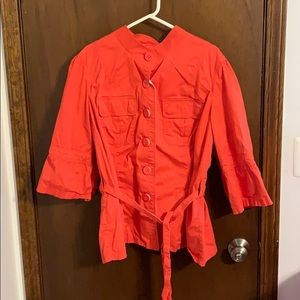 Lane Bryant 3/4 sleeve button up jacket